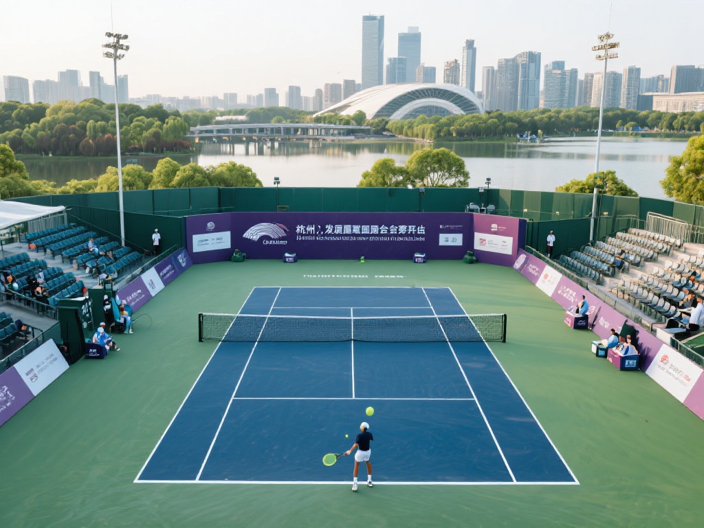 第十五届全运会网球资格赛火热开战杭州
